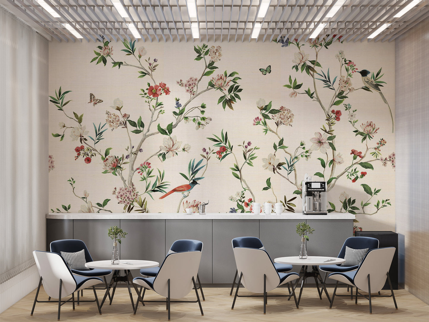 Nature’s Symphony Chinoiserie Mural