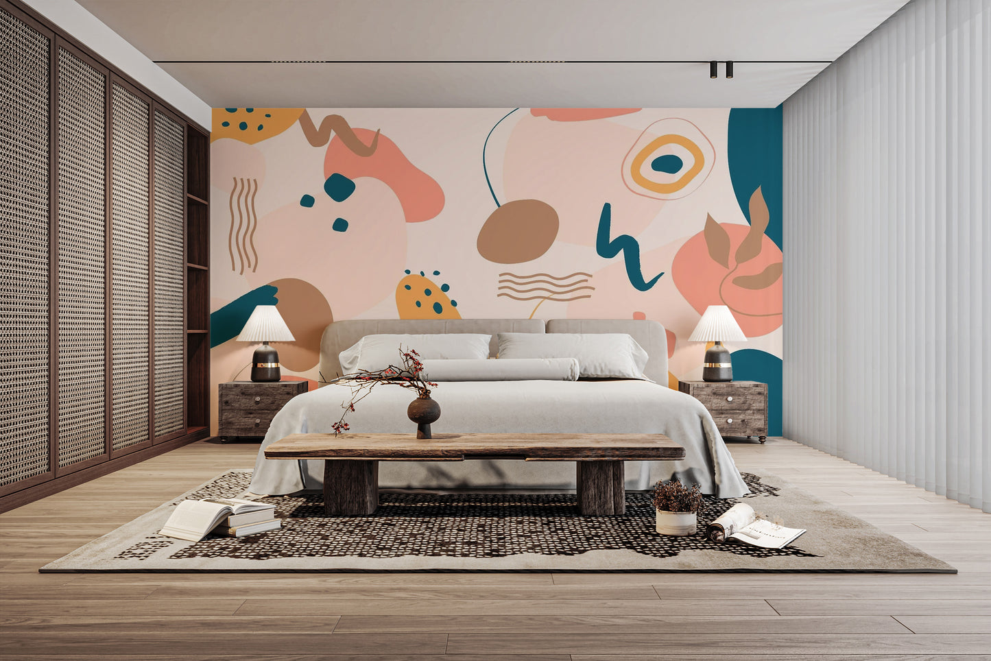 Contemporary Abstract Painting Wallpaper