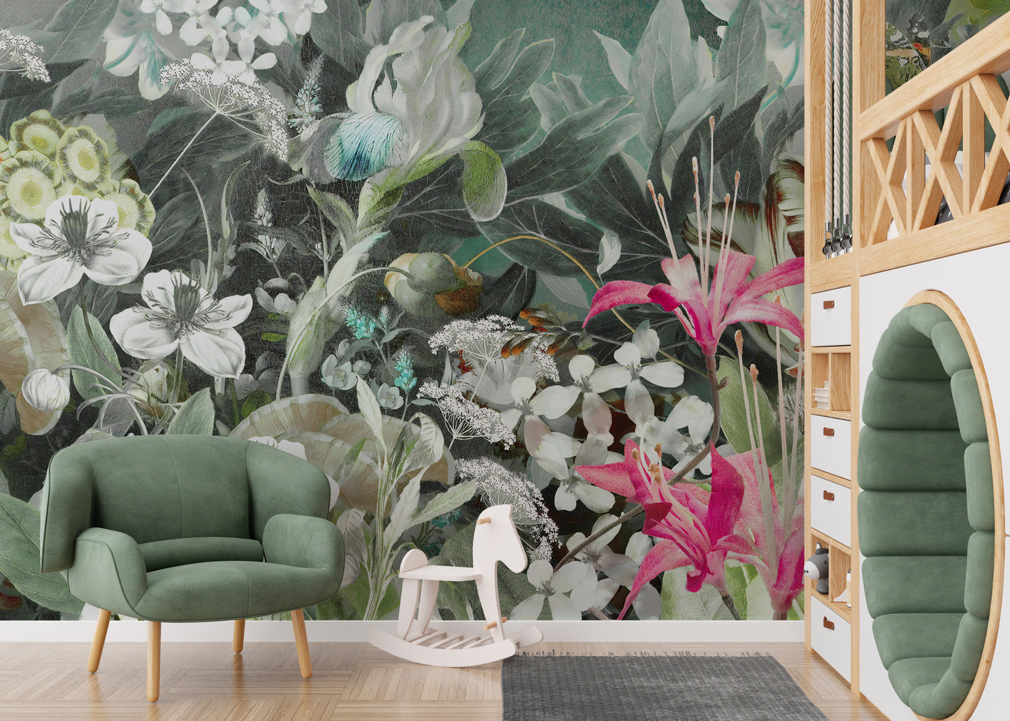 Lively Fresh Plants & Flowers Wallpaper