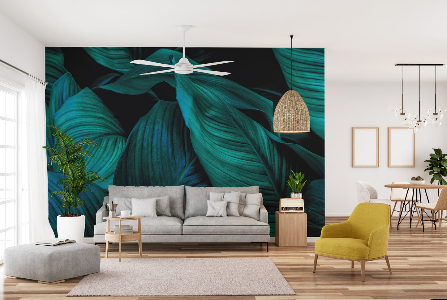 Exotic foliage wallpaper for unique walls