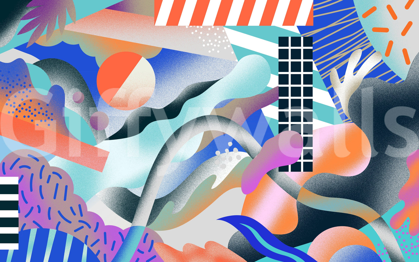 A high-quality abstract print wall mural for walls.