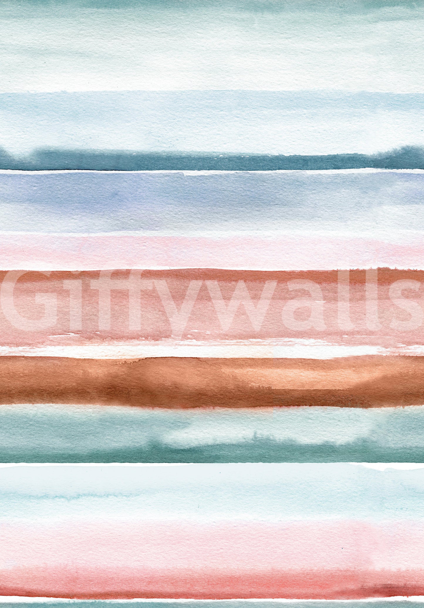 Relaxing wall mural with artistic flowing stripes