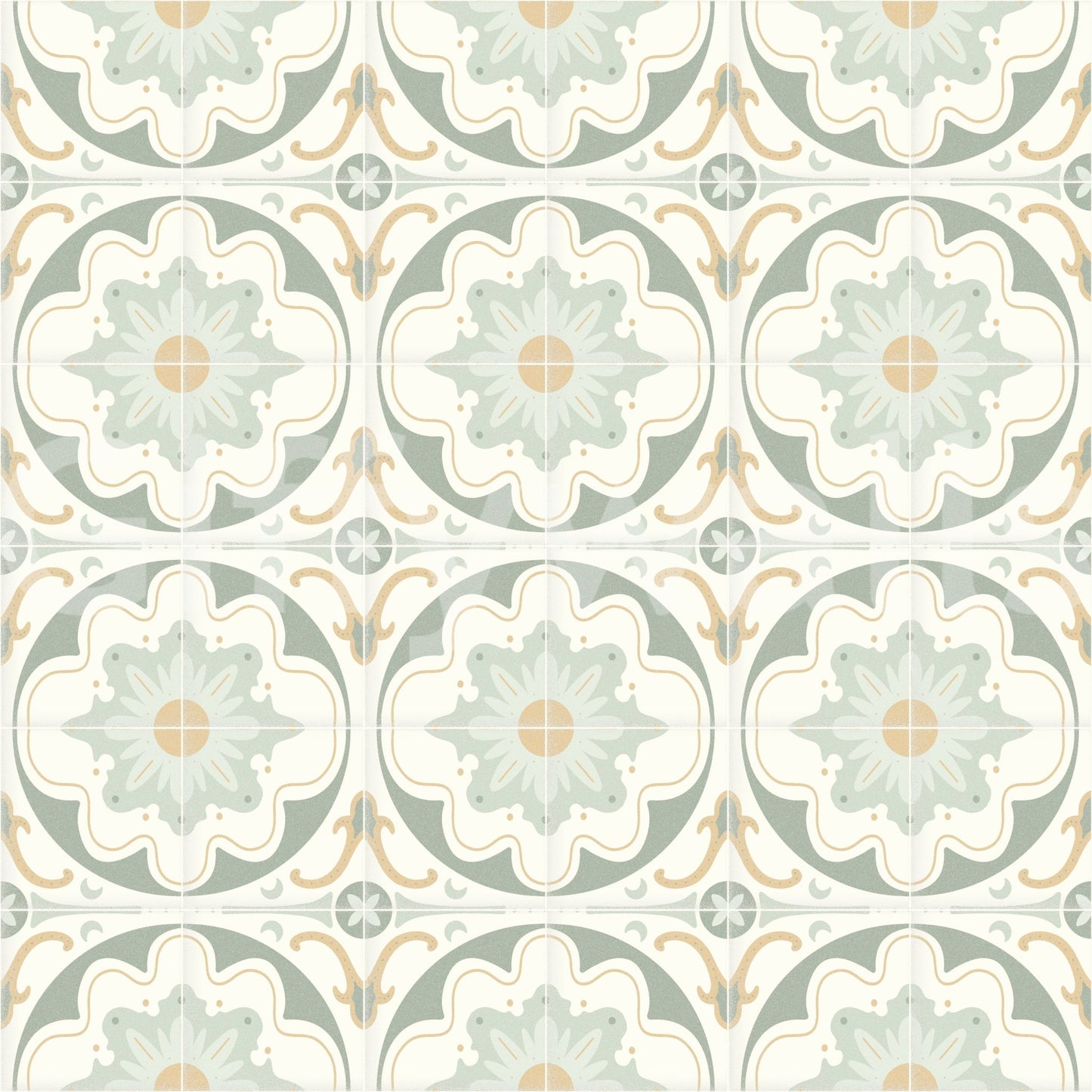 beautiful handmade tile look wallpaper