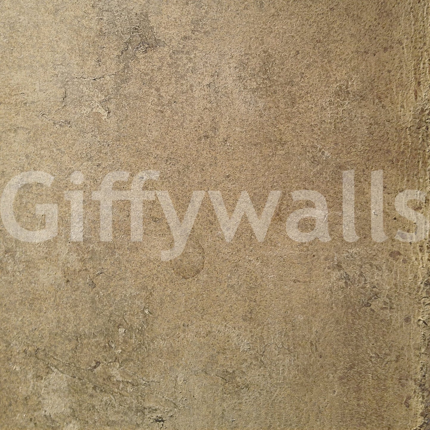 Aged Leather Chamois wallpaper mural close-up showing the pattern detail of soft tan and beige weathered leather grain