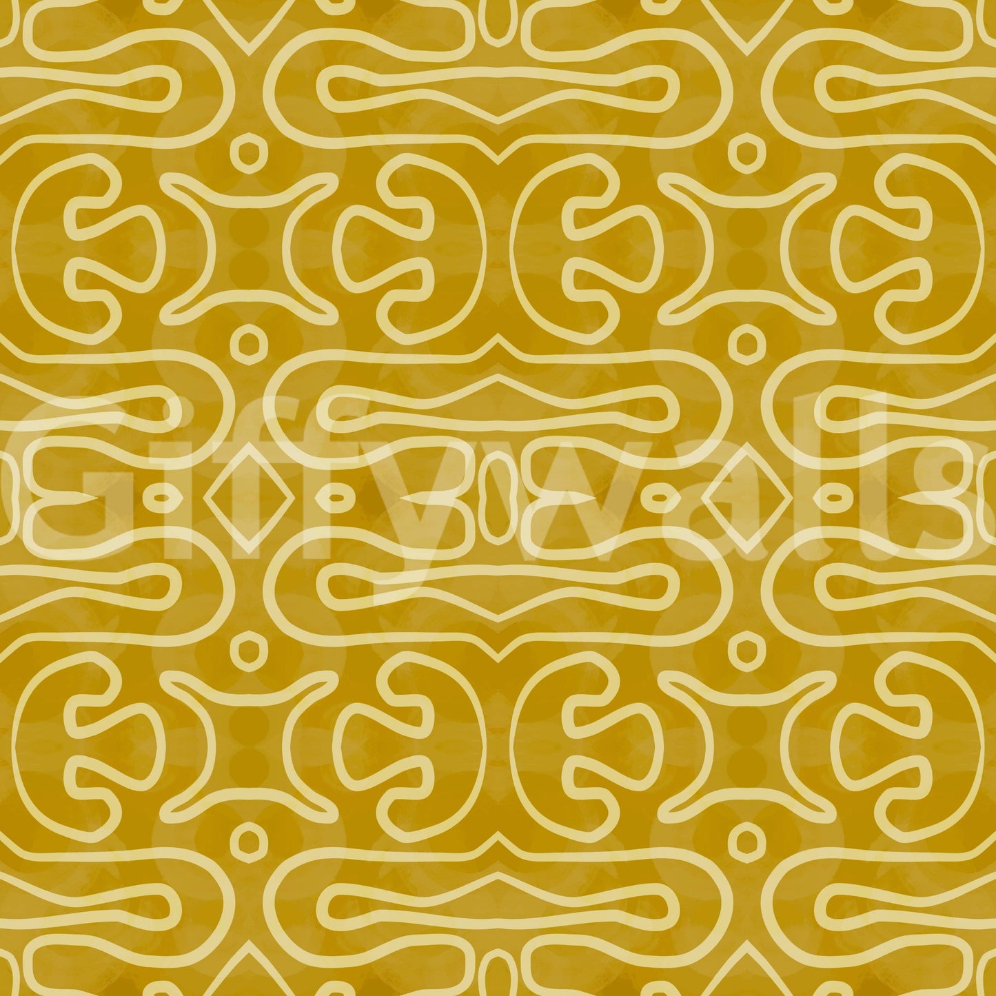 Amber Trails sun-kissed organic lines peel and stick wallpaper.