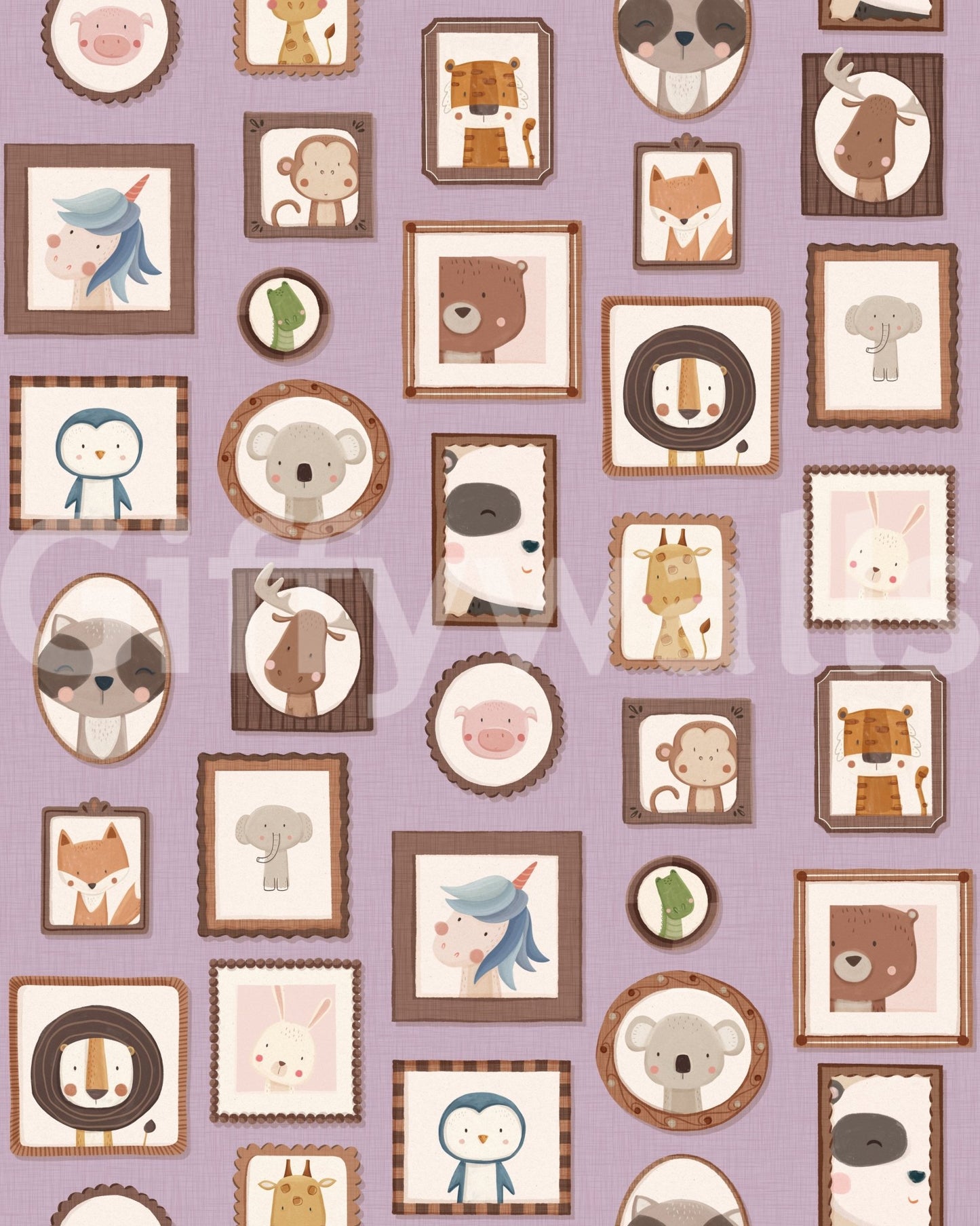 Animal Portraits Gallery Wallpaper