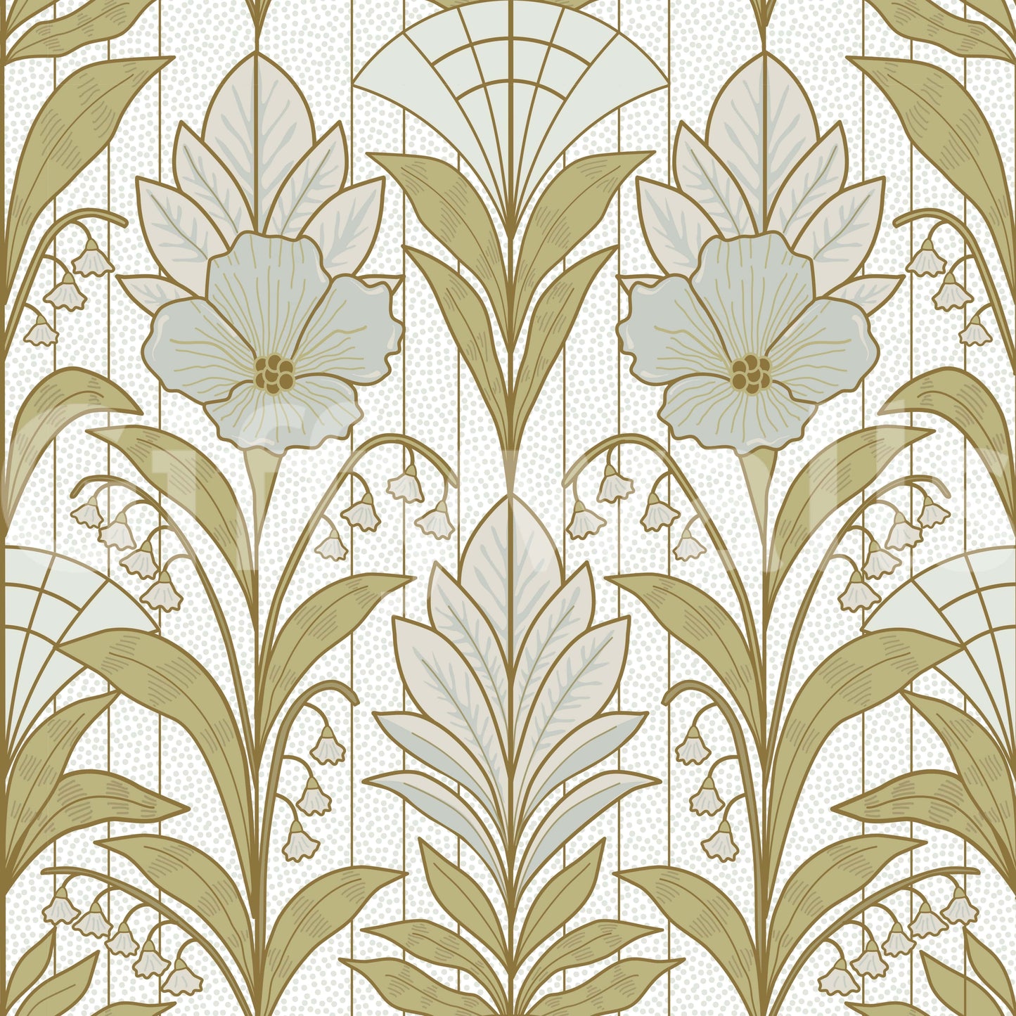 A high-quality serene flower wall mural for walls.