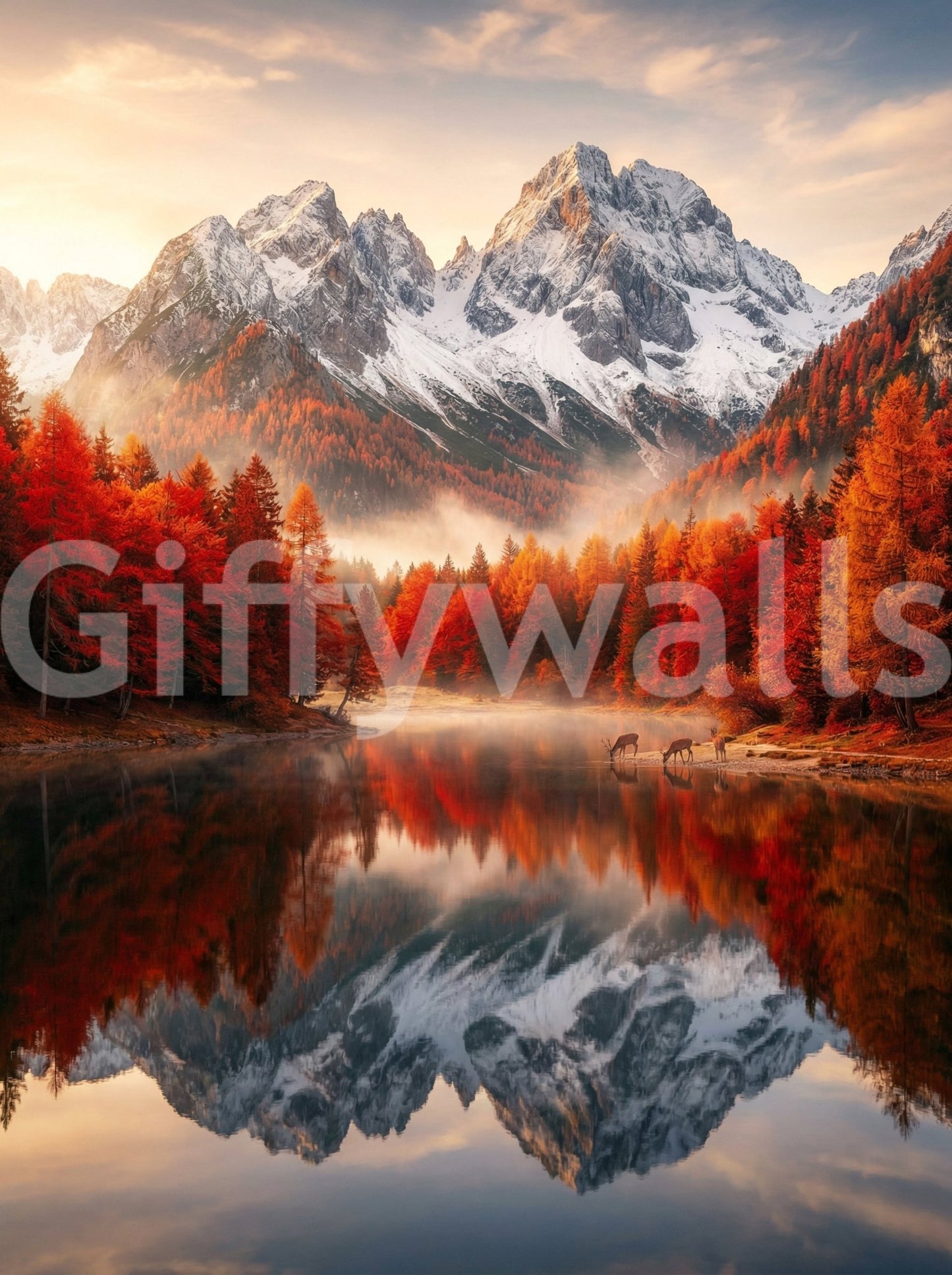 Autumn Reflections Wall Mural