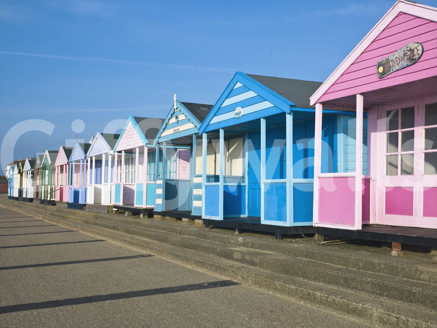 Uplifting Vibrant Seaside Vibe mural, instant room transformation.