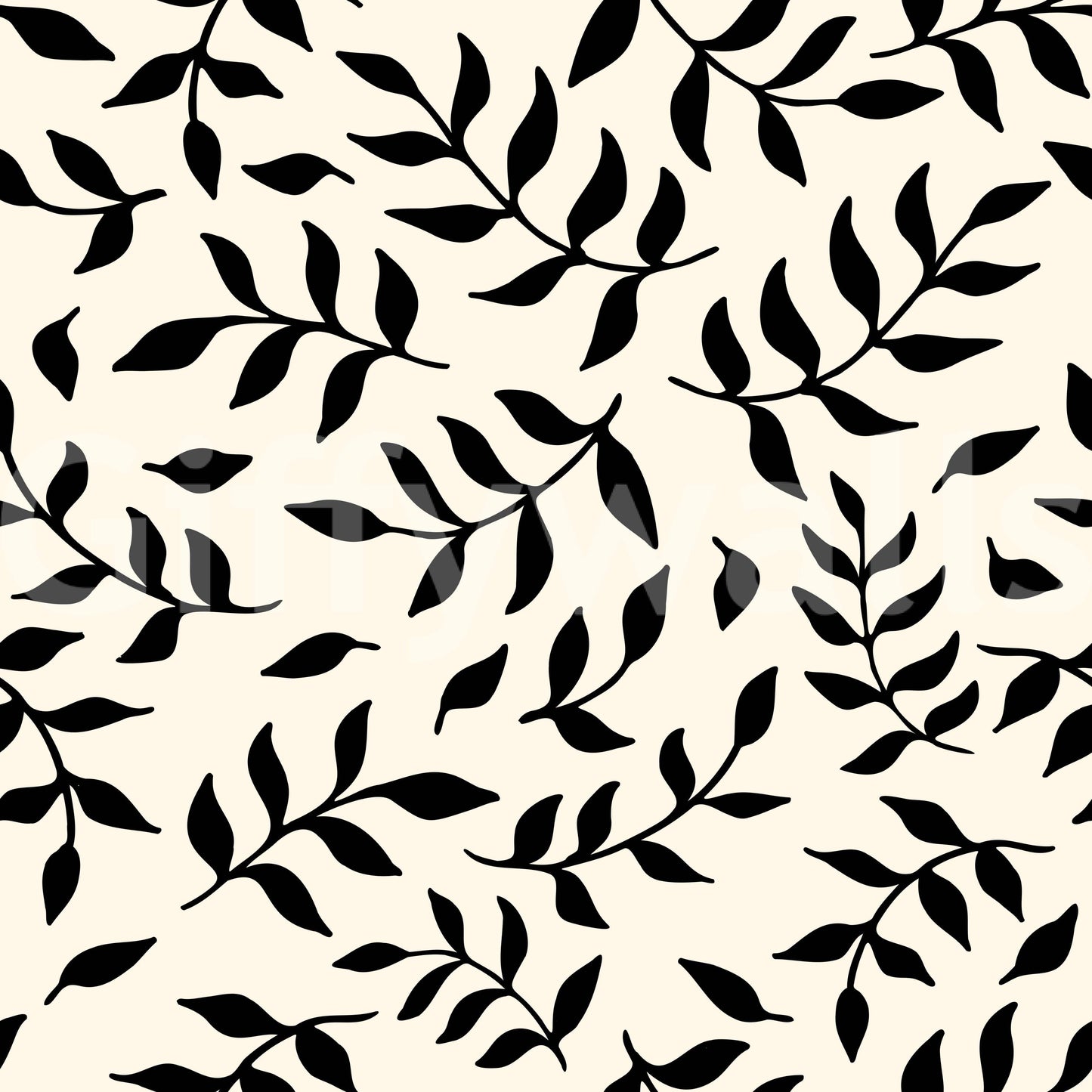 A seamless pattern of small branches on a wall