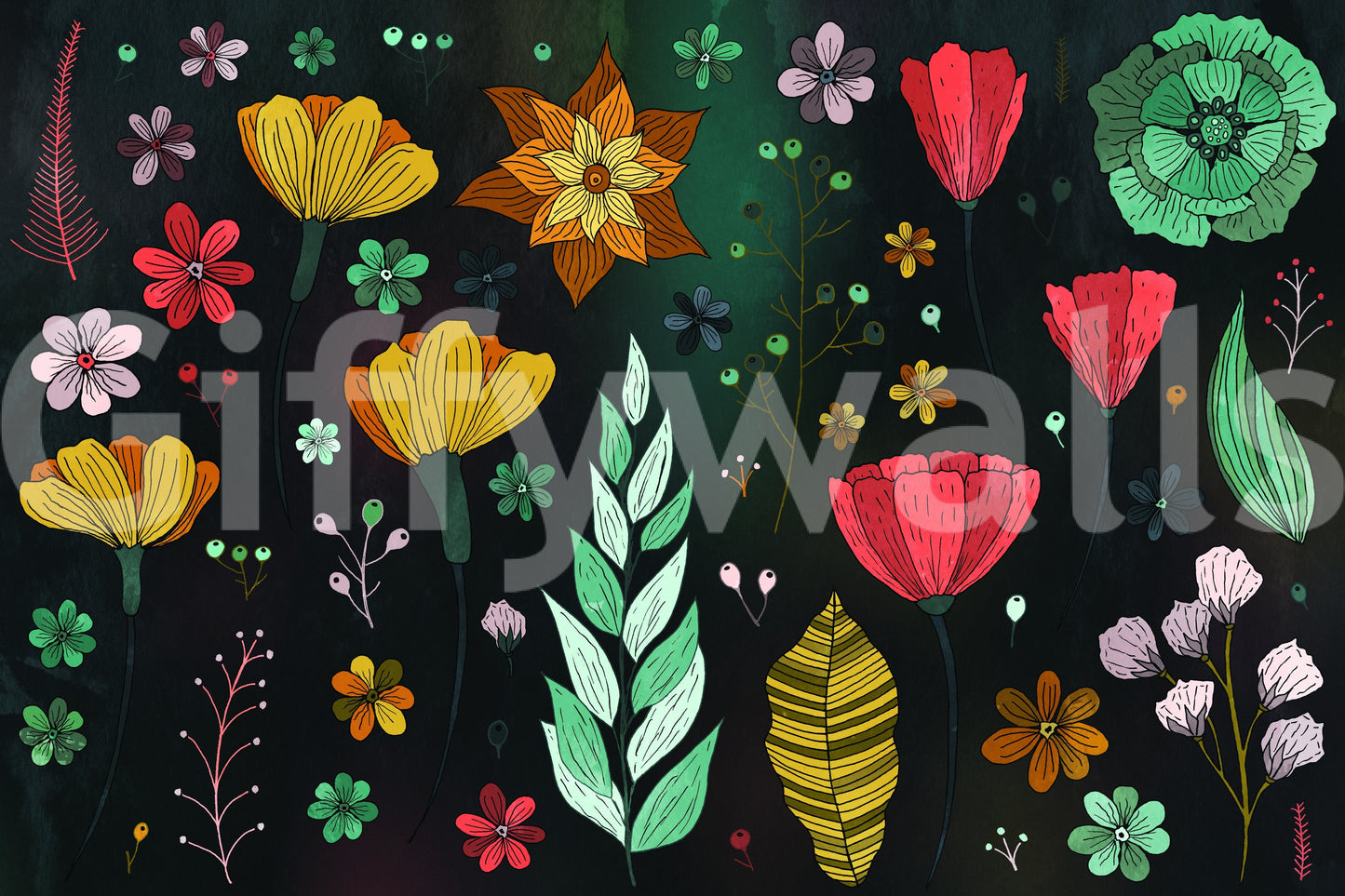 Harmony in Bloom Wall Mural