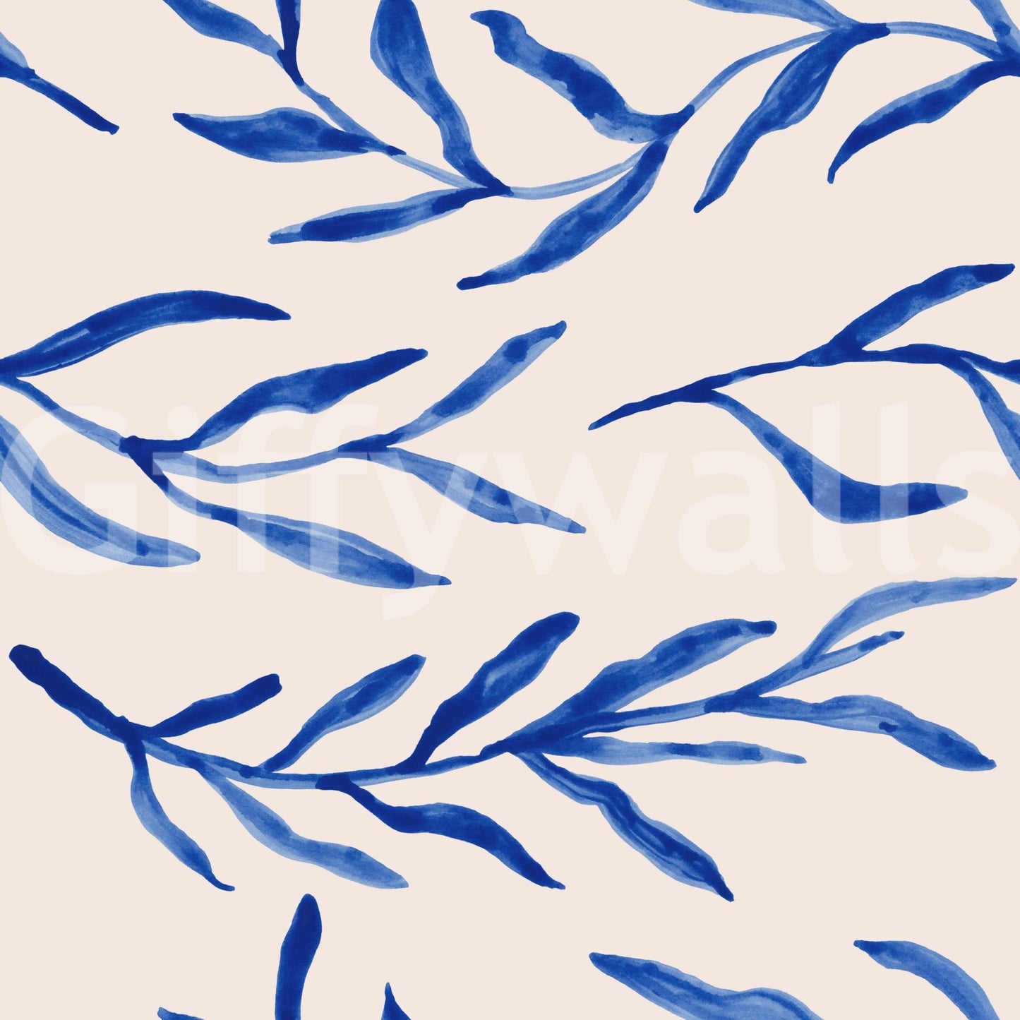 Blue-toned botanical motifs adding a refreshing, nature-inspired aesthetic.
