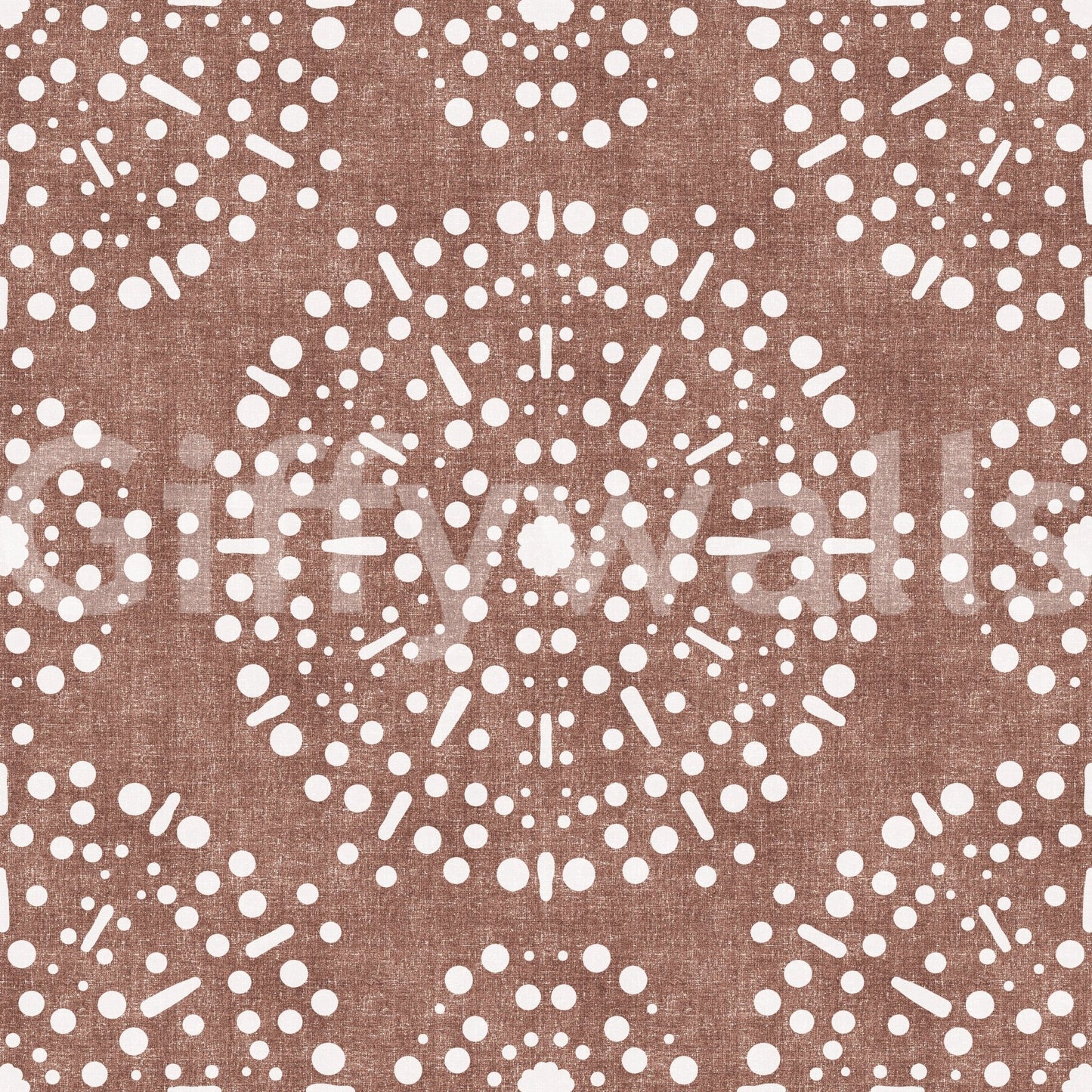Boho Fireworks Grunge Terracotta Red Wallpaper