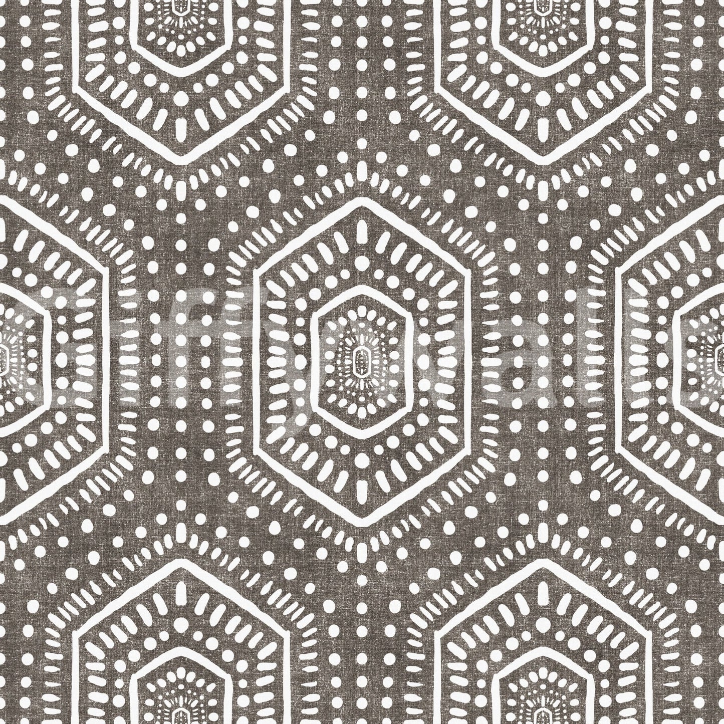 Boho Painted Grunge Dark Bark Wallpaper