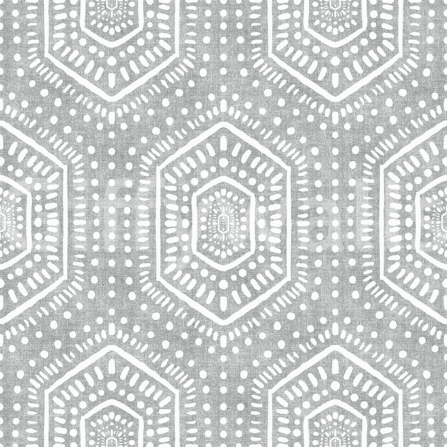 Boho Painted Grunge Grey Clouds Wallpaper
