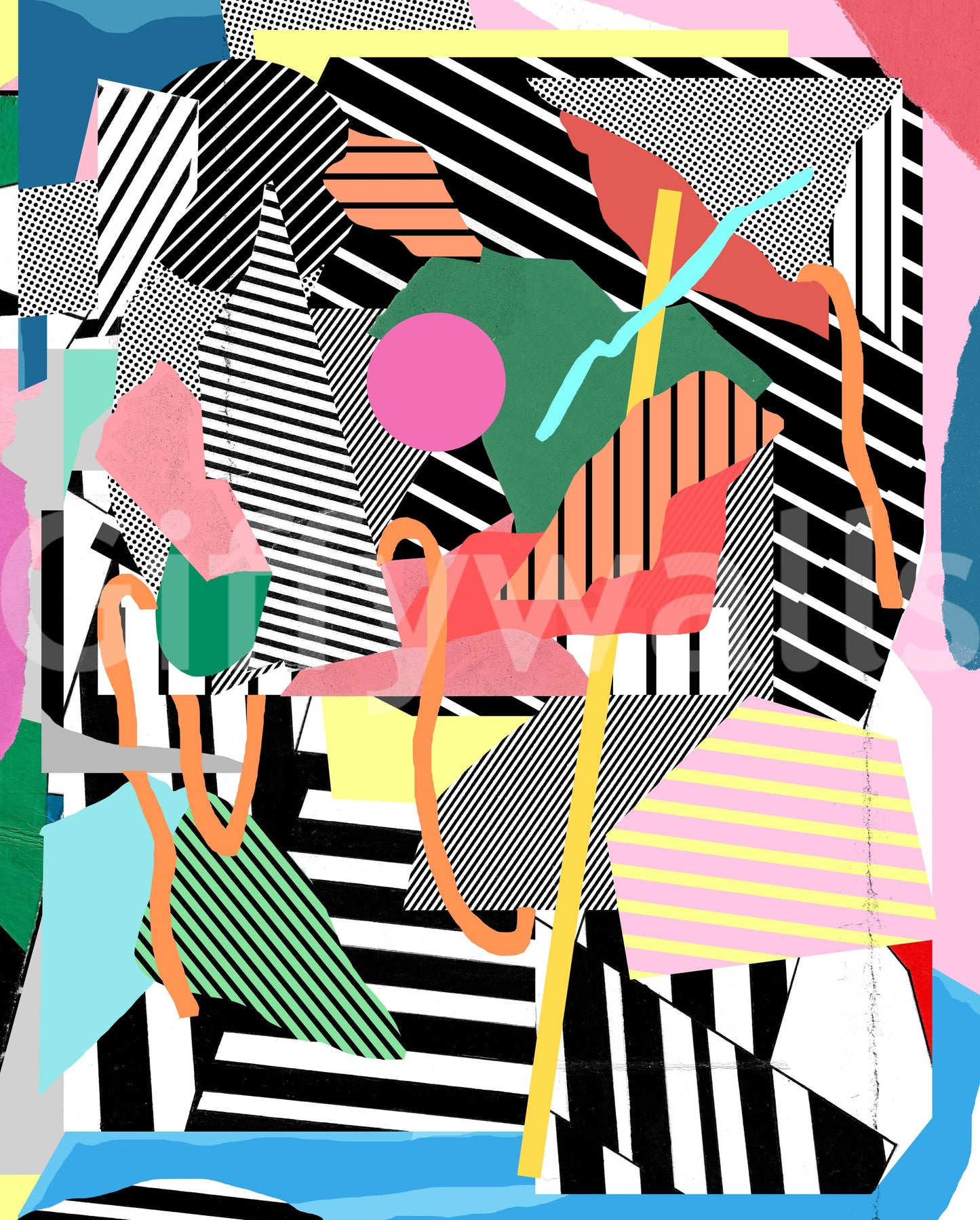 A high-quality minimalist wall mural for walls.