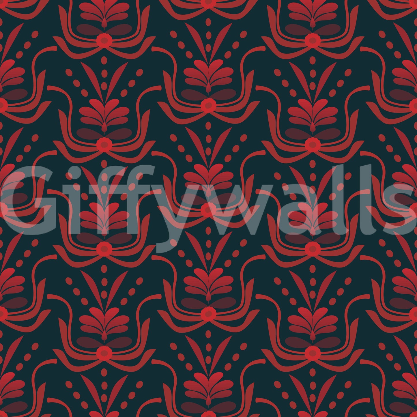 Stylized Botanical Damask
