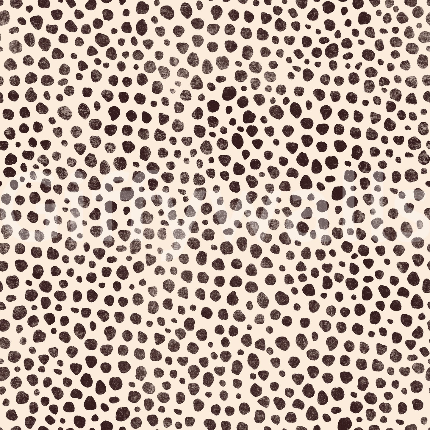 Brown Animal Dot Jewel Jungle Wallpaper