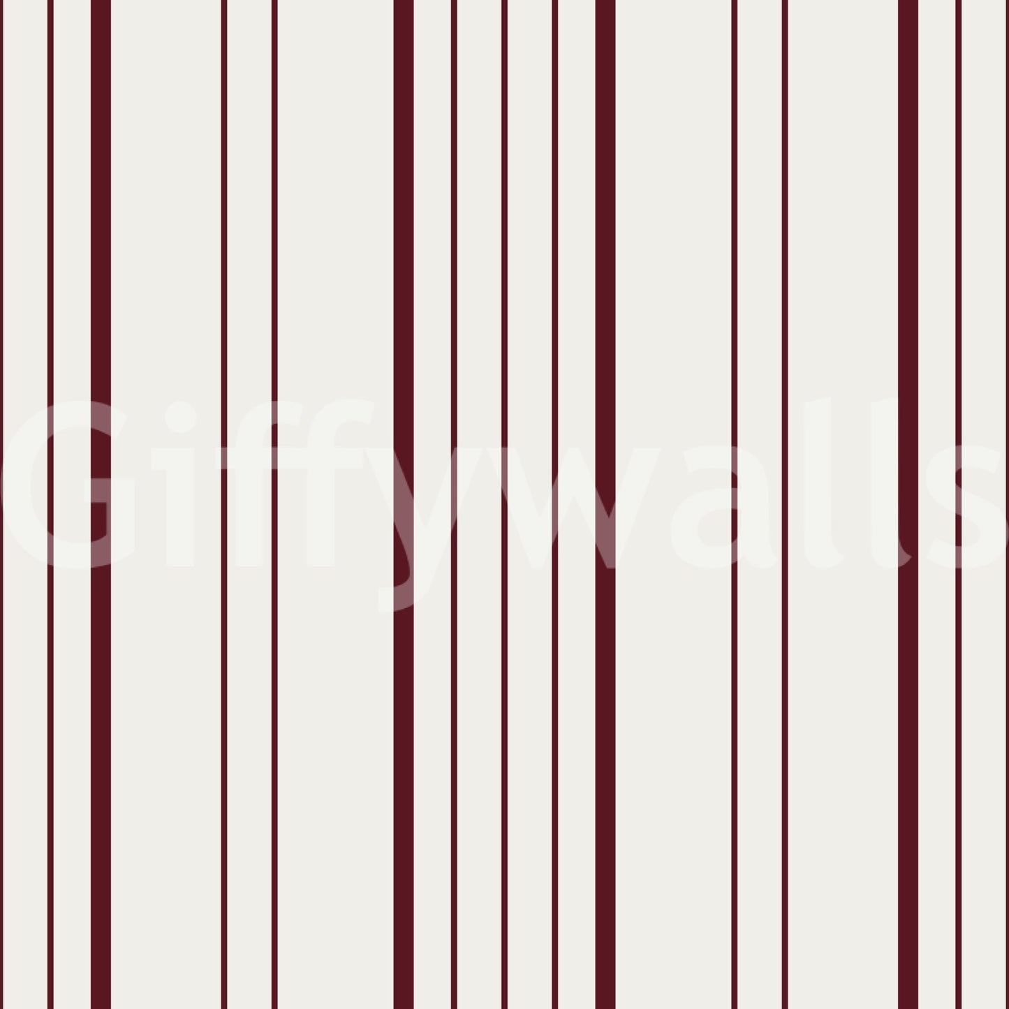 Burgundy Stripe Wallpaper