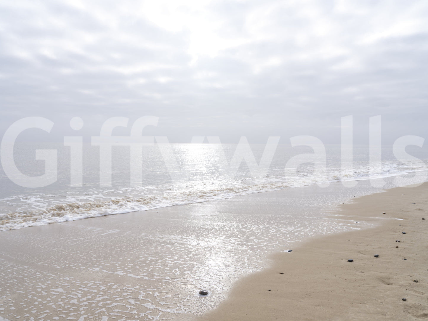 The wallpaper features a subtle, calming pattern.