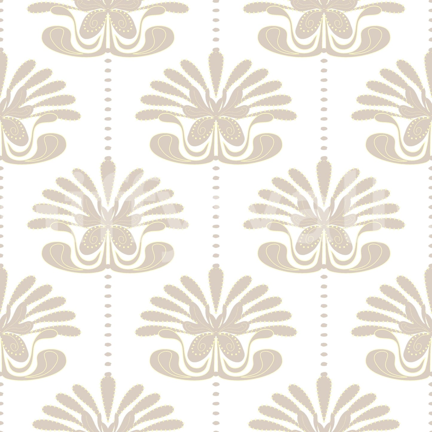 Chic Floral Symmetry Wallpaper