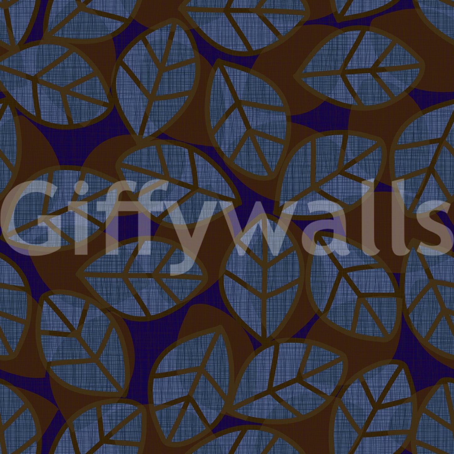 Abstract Leaves Dark Wallpaper