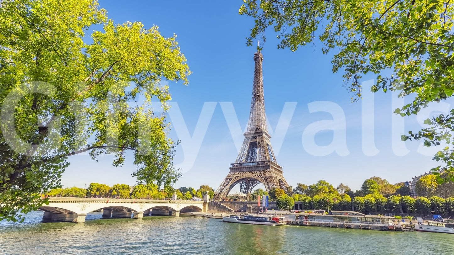 A high-quality minimalist city wall mural for walls.