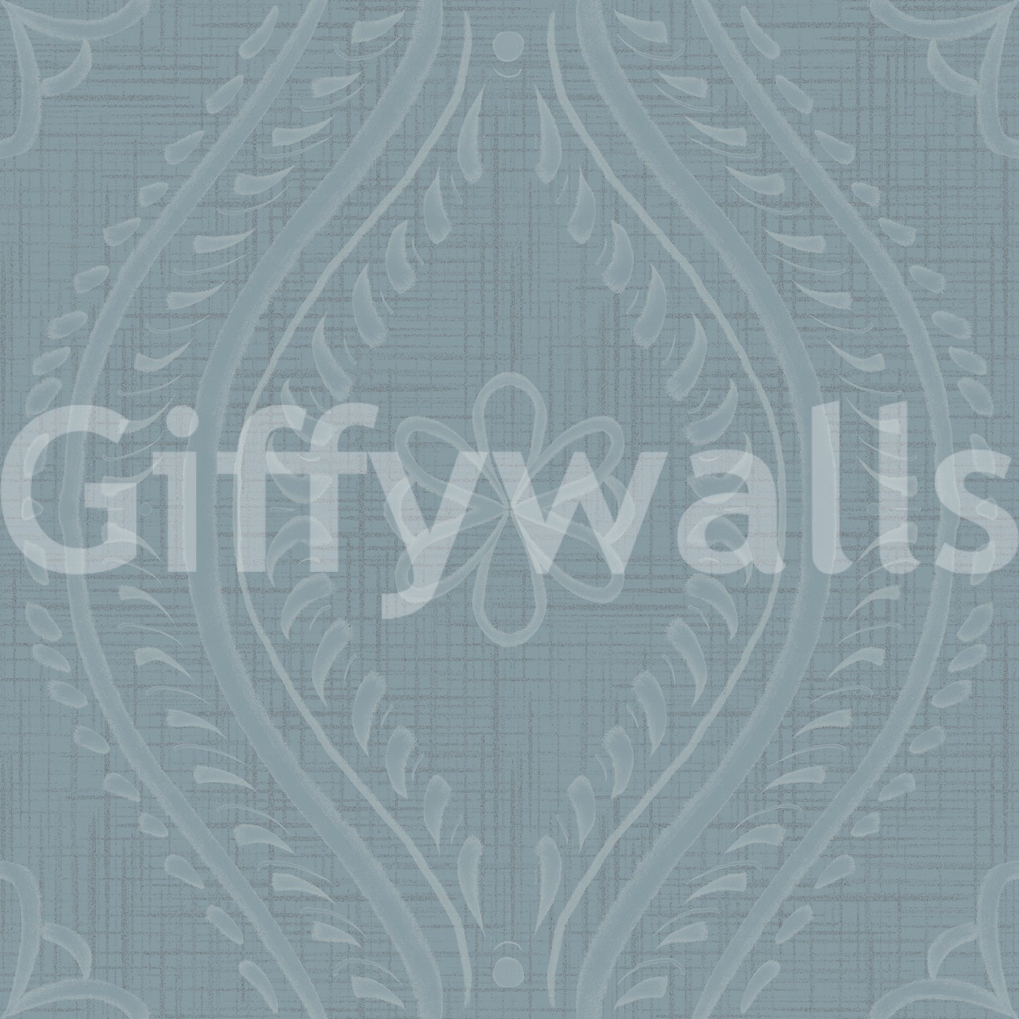 Soft mural wallpaper with historic ogee curves