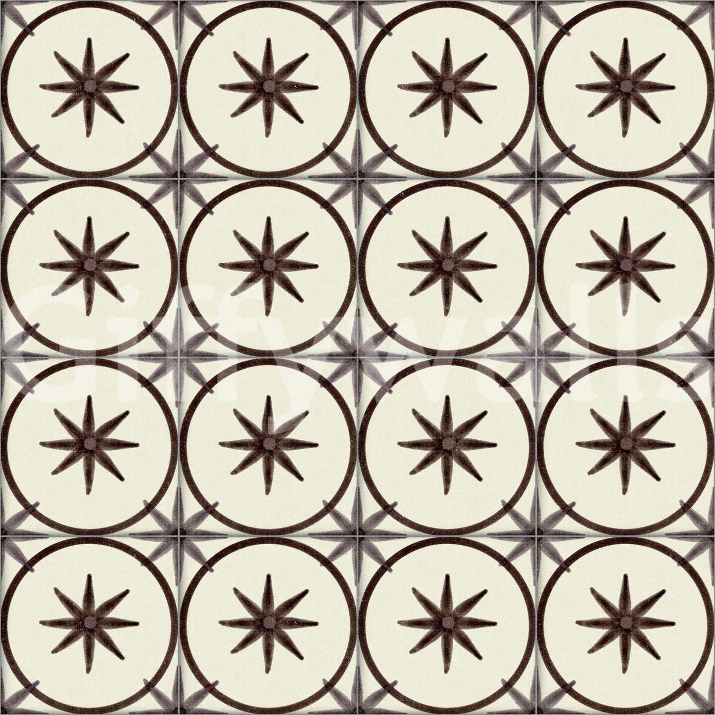 Farmhouse Timeless Backsplash Choco Wallpaper