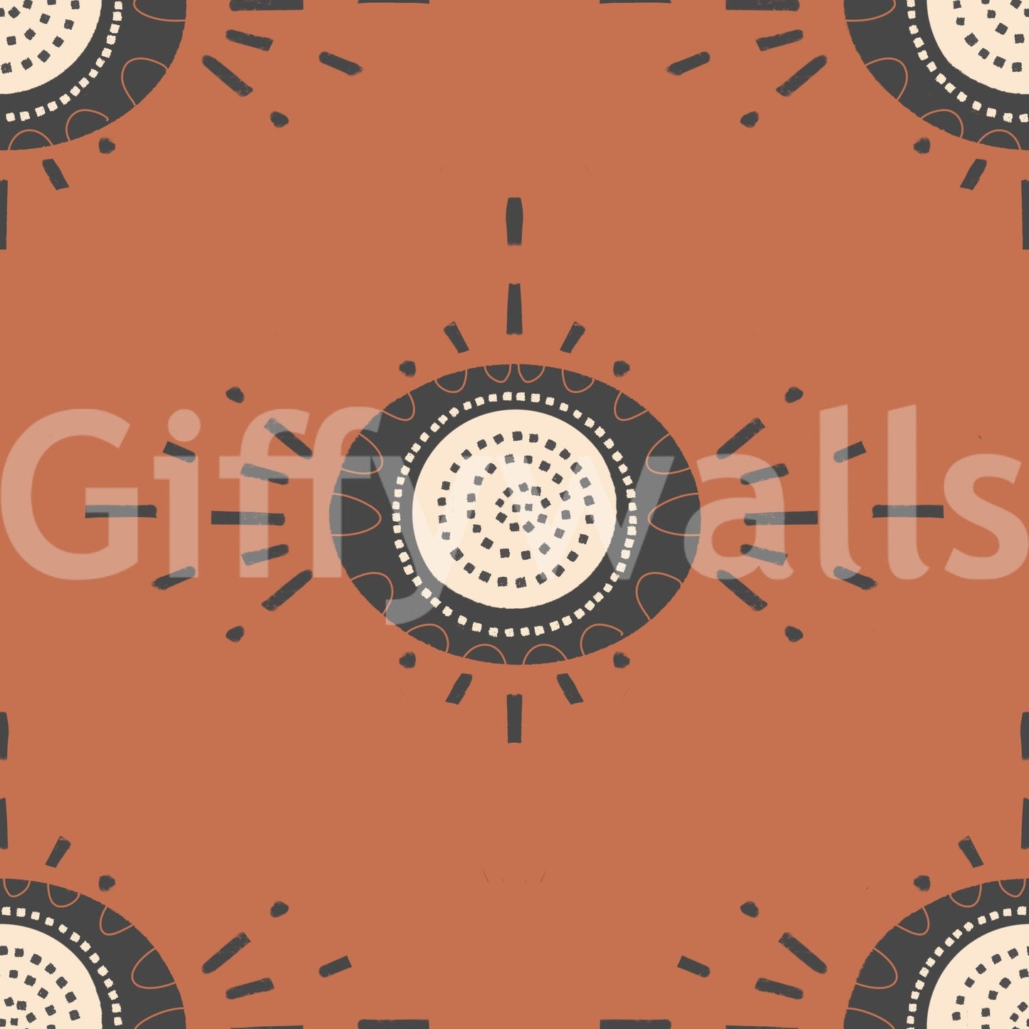 Scandinavian-inspired floral wallpaper offering a serene and stylish look