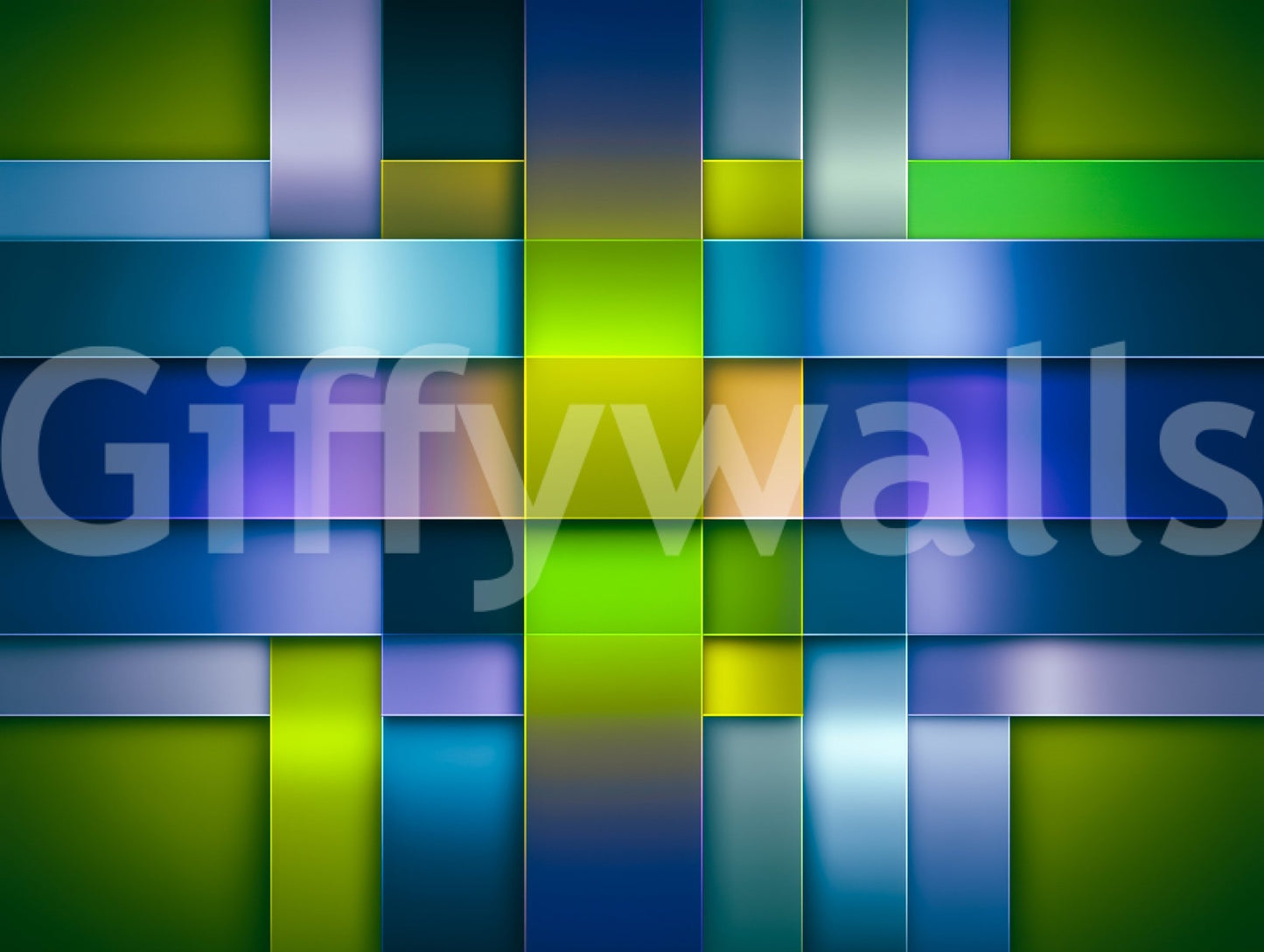 Wallpaper with balanced geometric shapes