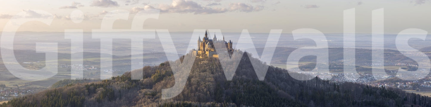 It gives the illusion of a window looking out onto a magical landscape.