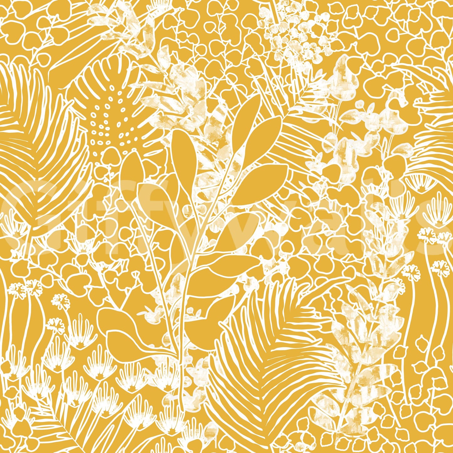 Golden Meadow Dream Wallpaper