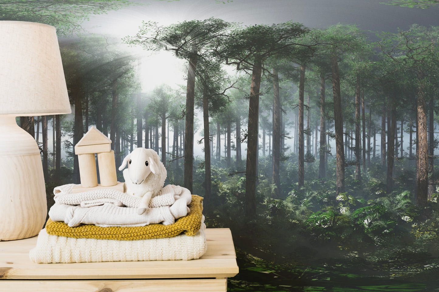 Relaxing Forest Wallpaper Mural