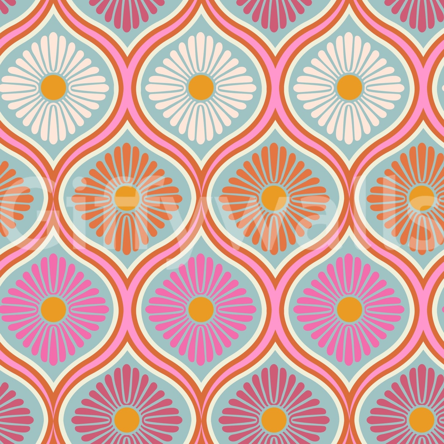 Provides a lively and artistic backdrop.