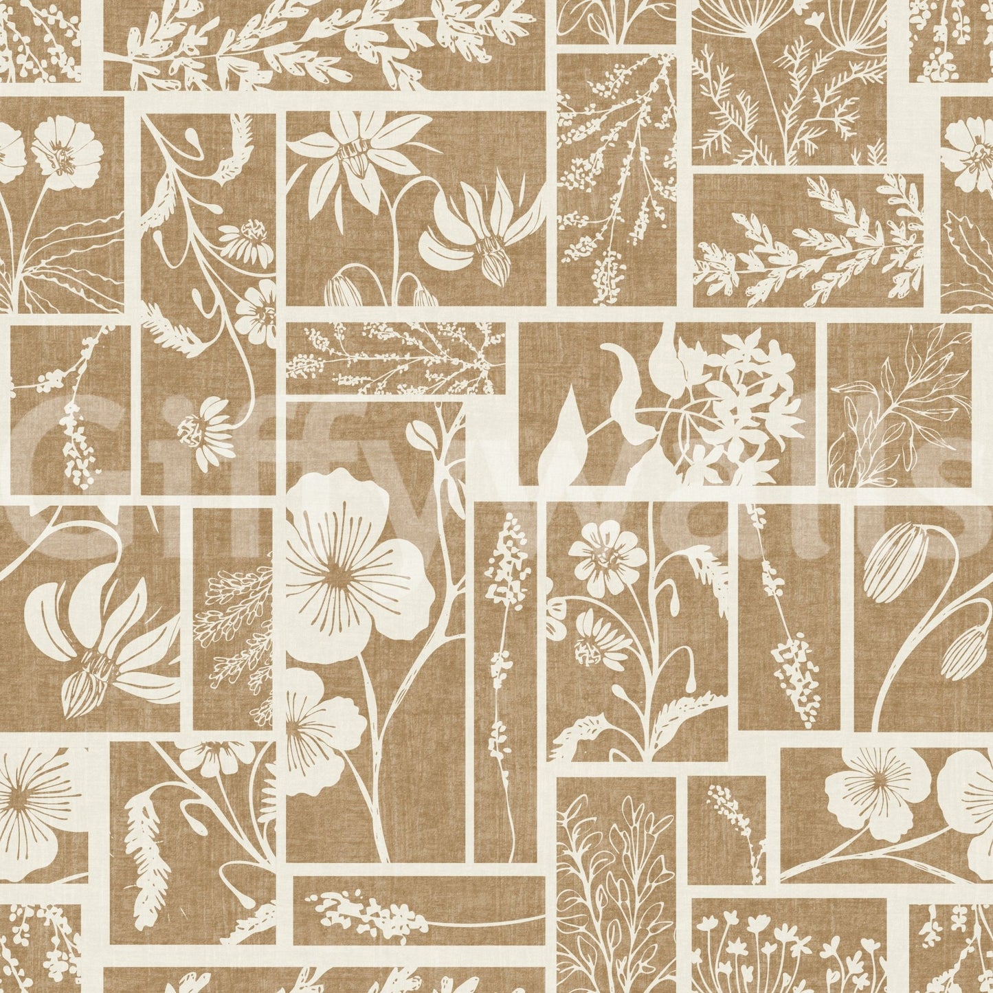 Heirloom Botanical Patch Wallpaper