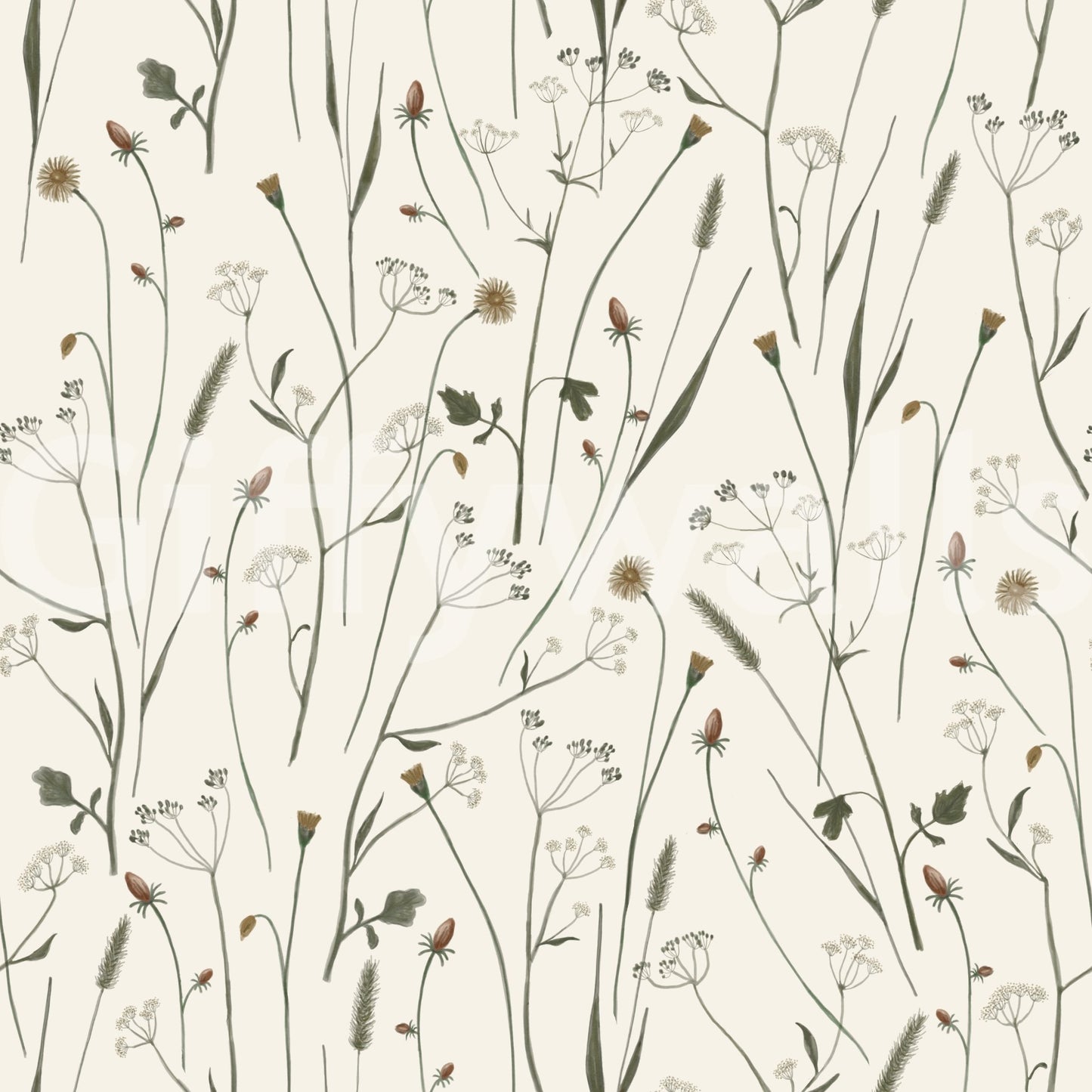 Homeland Floral Muted Wallpaper
