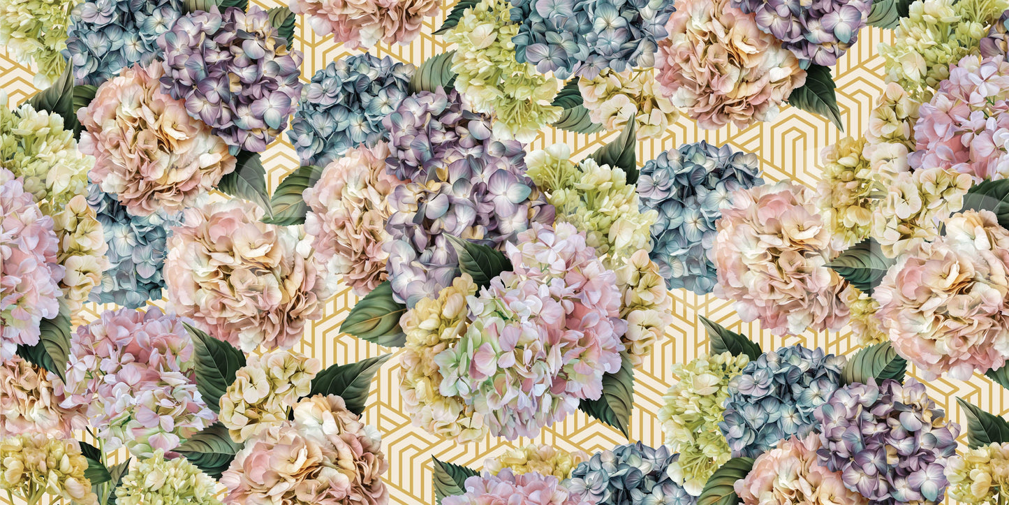 A high-quality serene flower wall mural for walls.