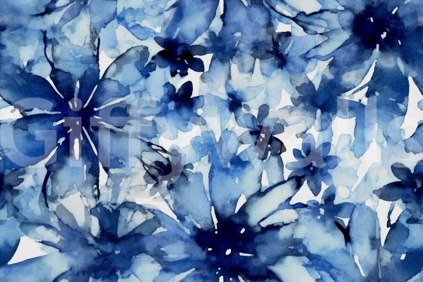 Subtle floral pattern wallpaper