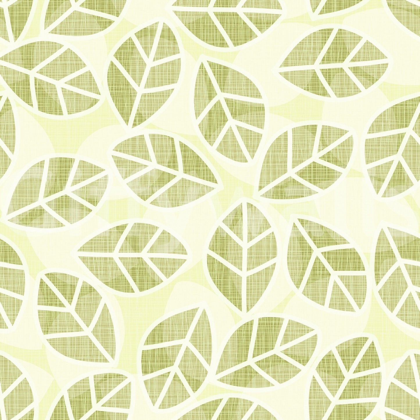 Leaves Play Spring Green Wallpaper