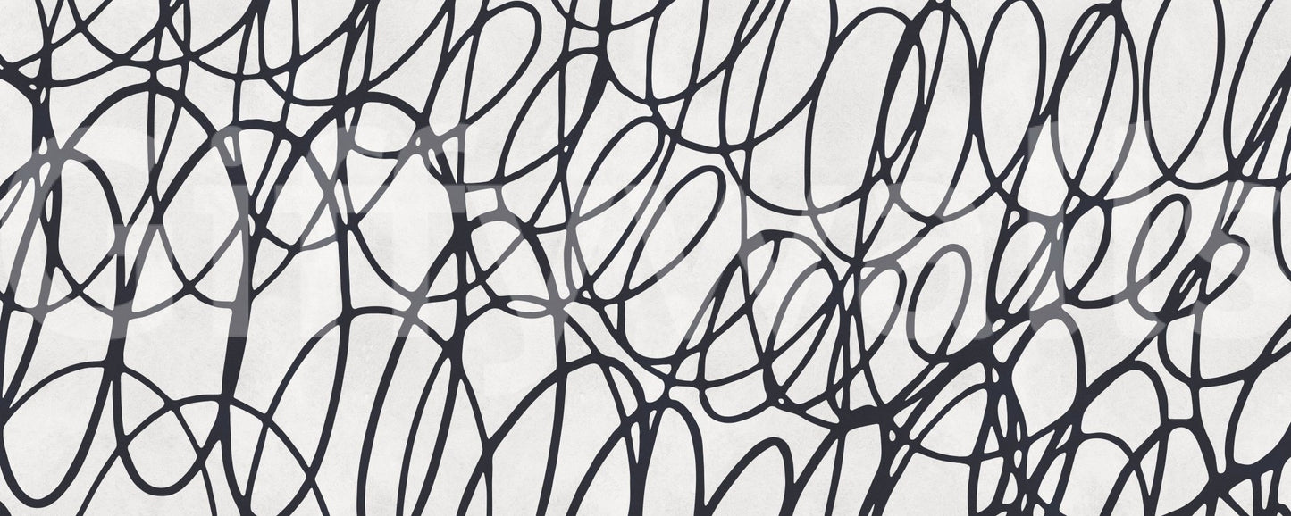 Striking Loop Lines repeat pattern. Simple yet powerful effect for any wall. Get this.