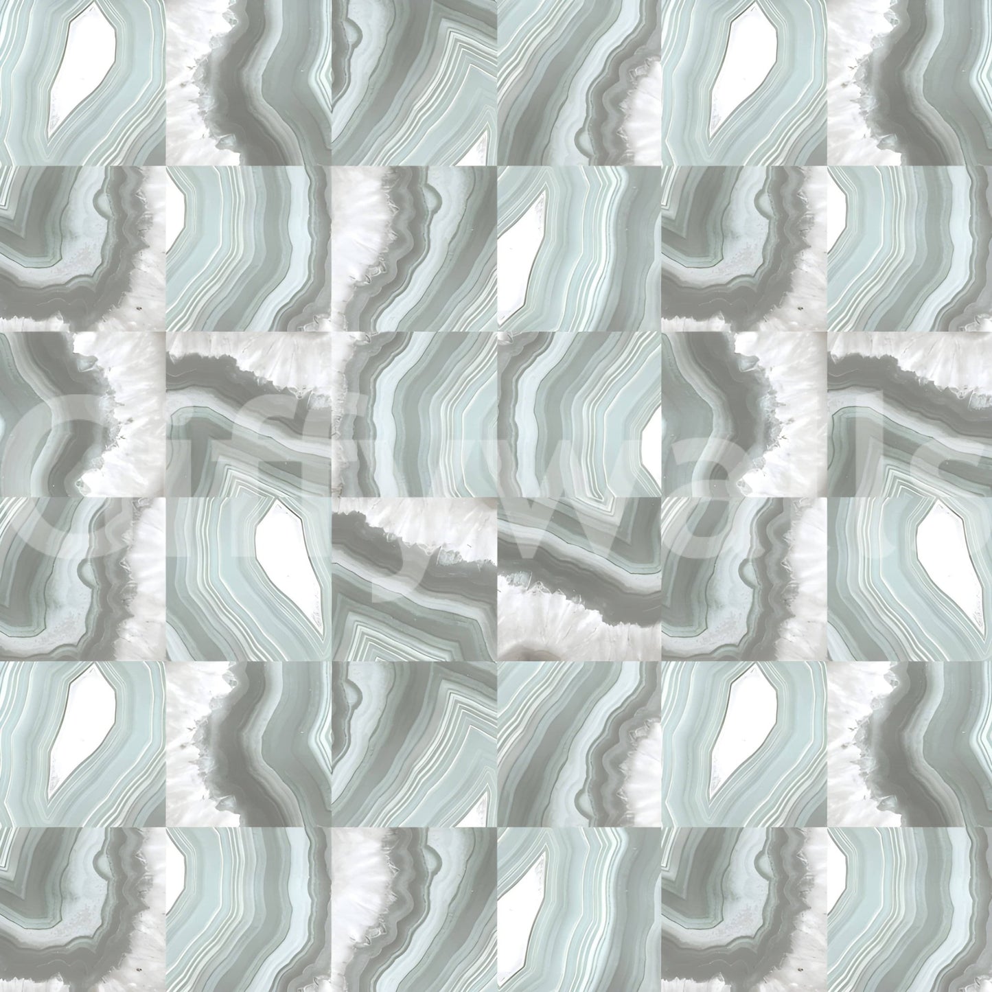 Mint Marble Agate Serenity Wall Mural