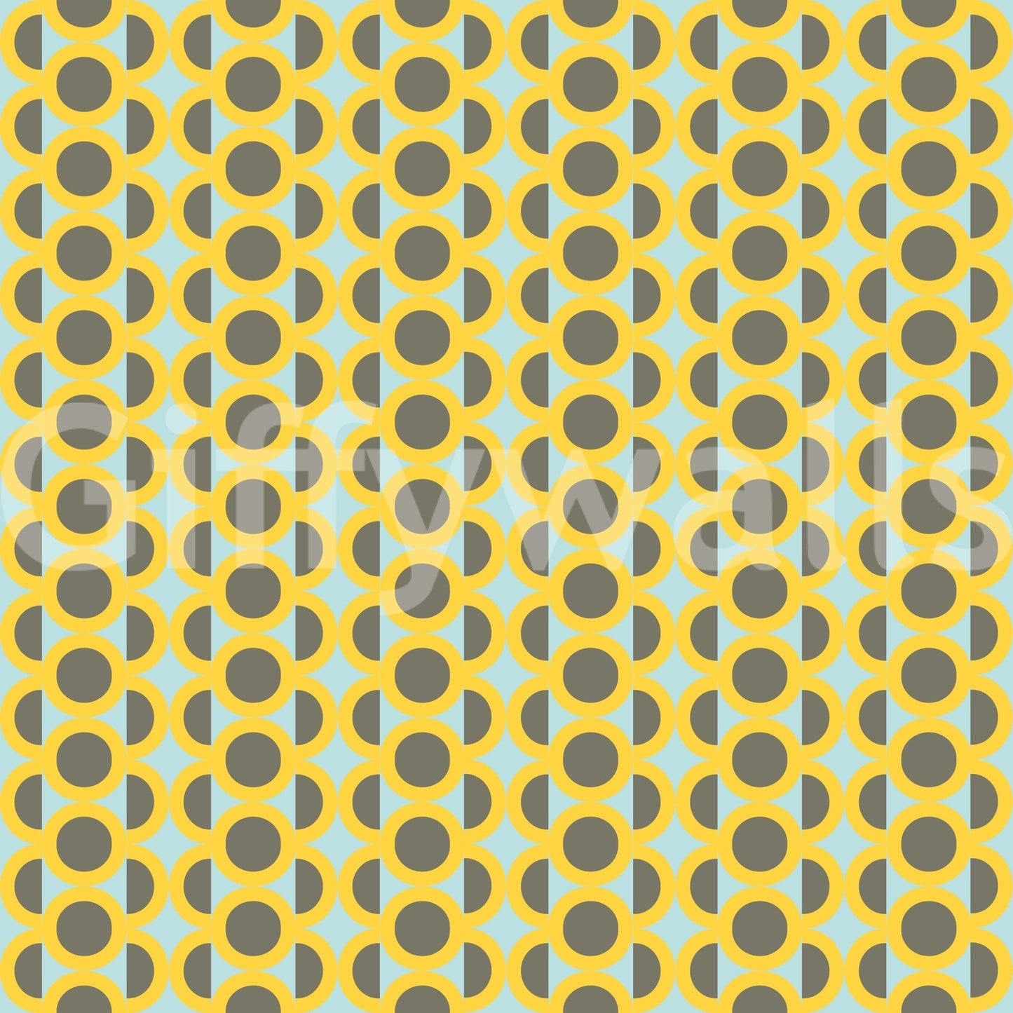 Mod Circle Pop stylish symmetry wallpaper for walls.