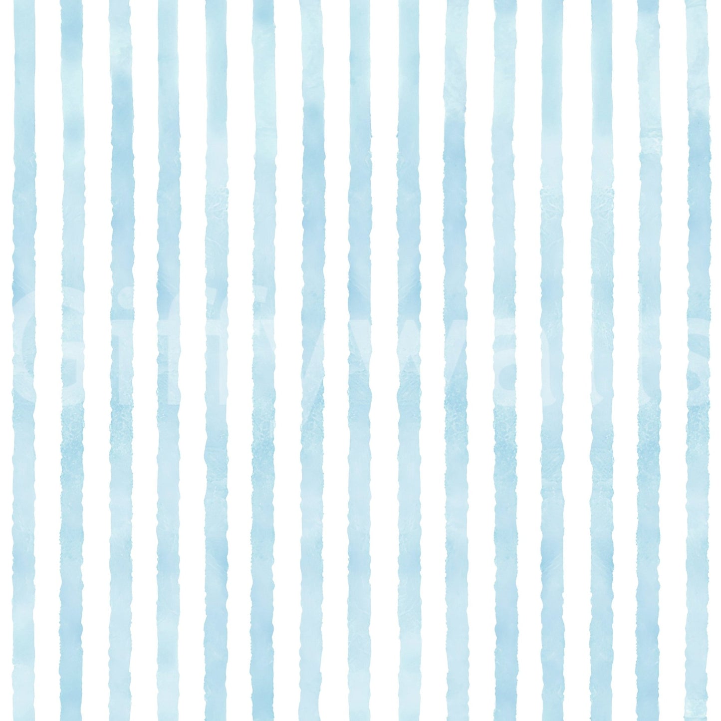 Gentle striped mural for quiet interiors