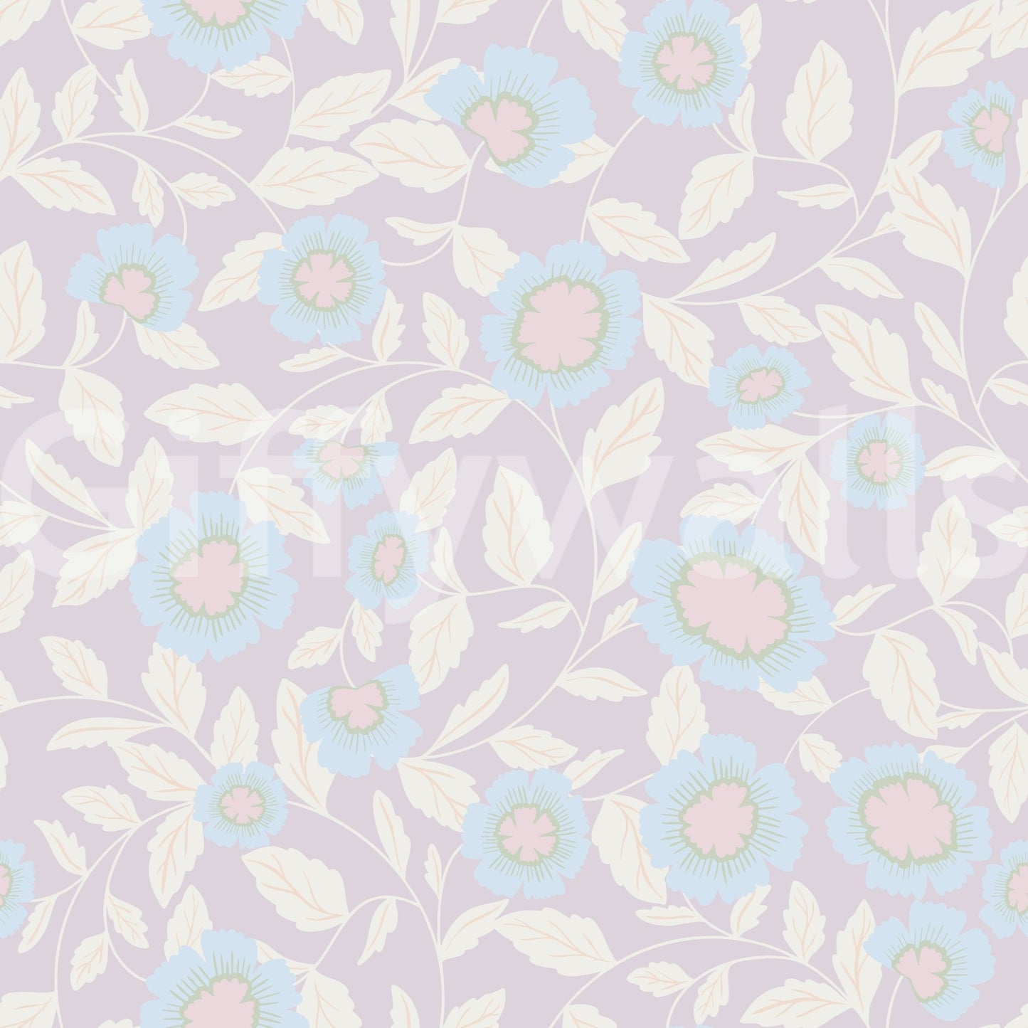 Romantic wildflower arrangement Pastel Floral Serenity wallpaper.