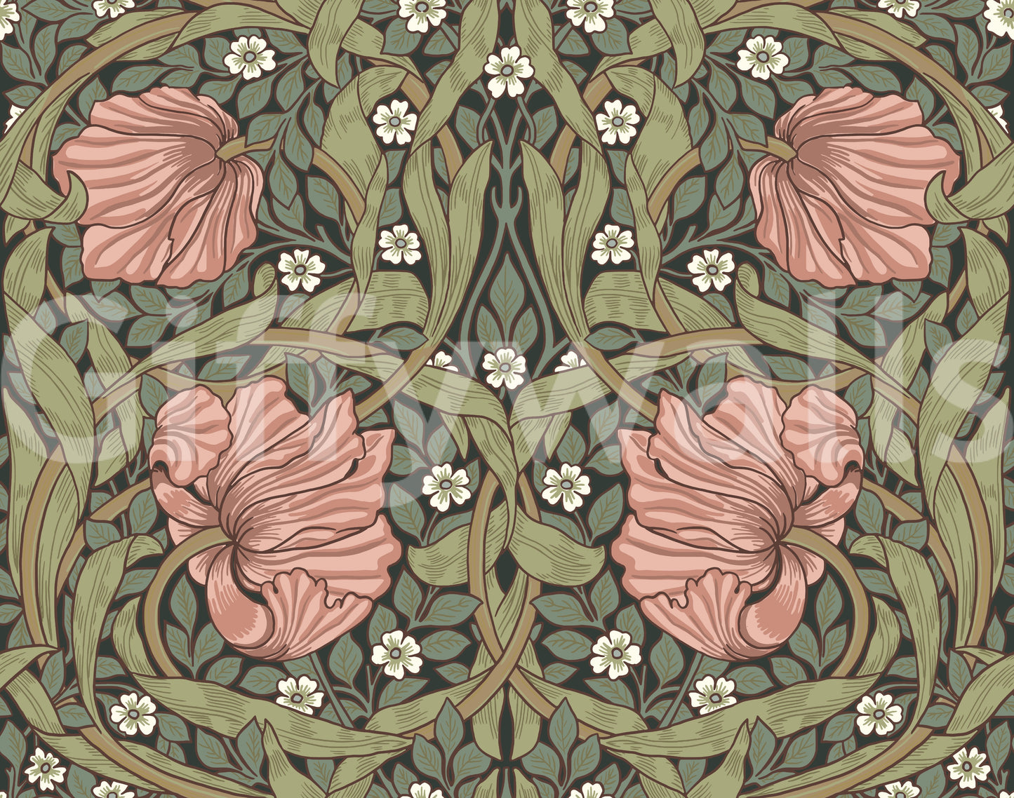 Sophisticated vintage floral design for home decor