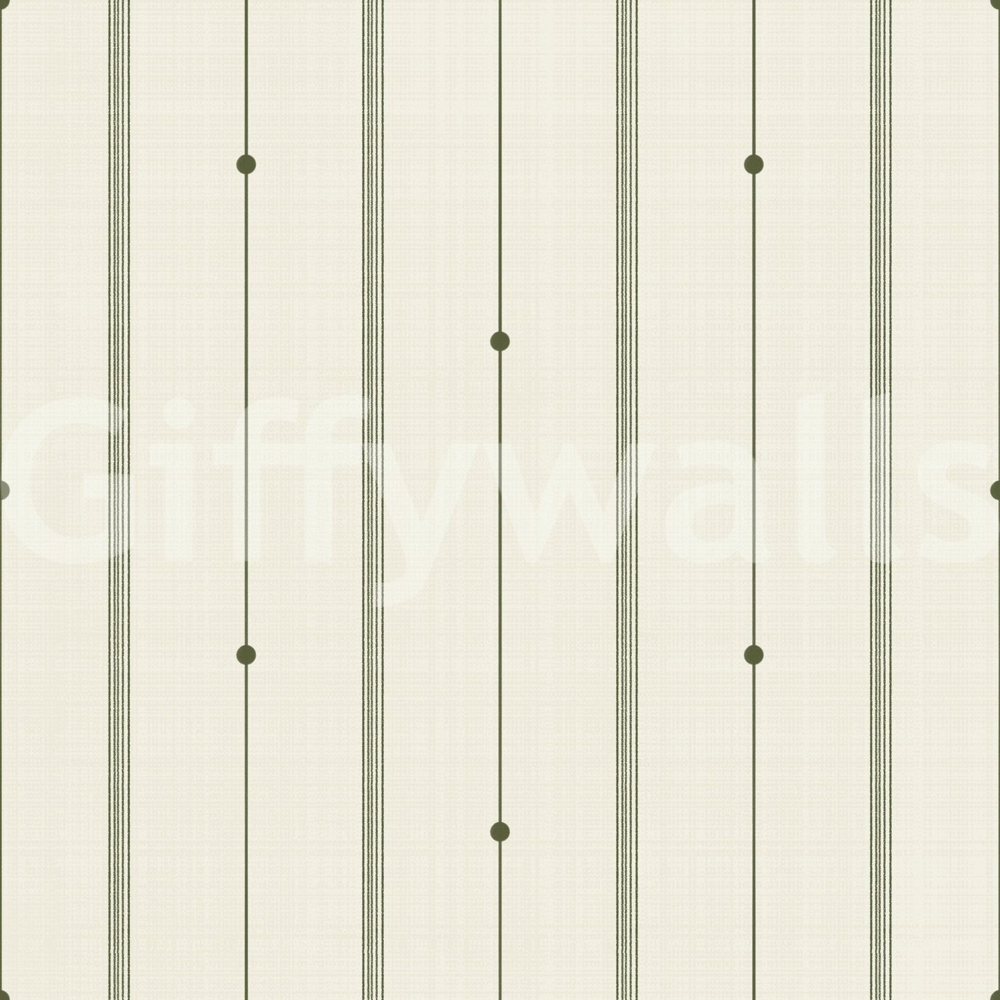 Soft stripes in buttercream and olive bringing natural charm