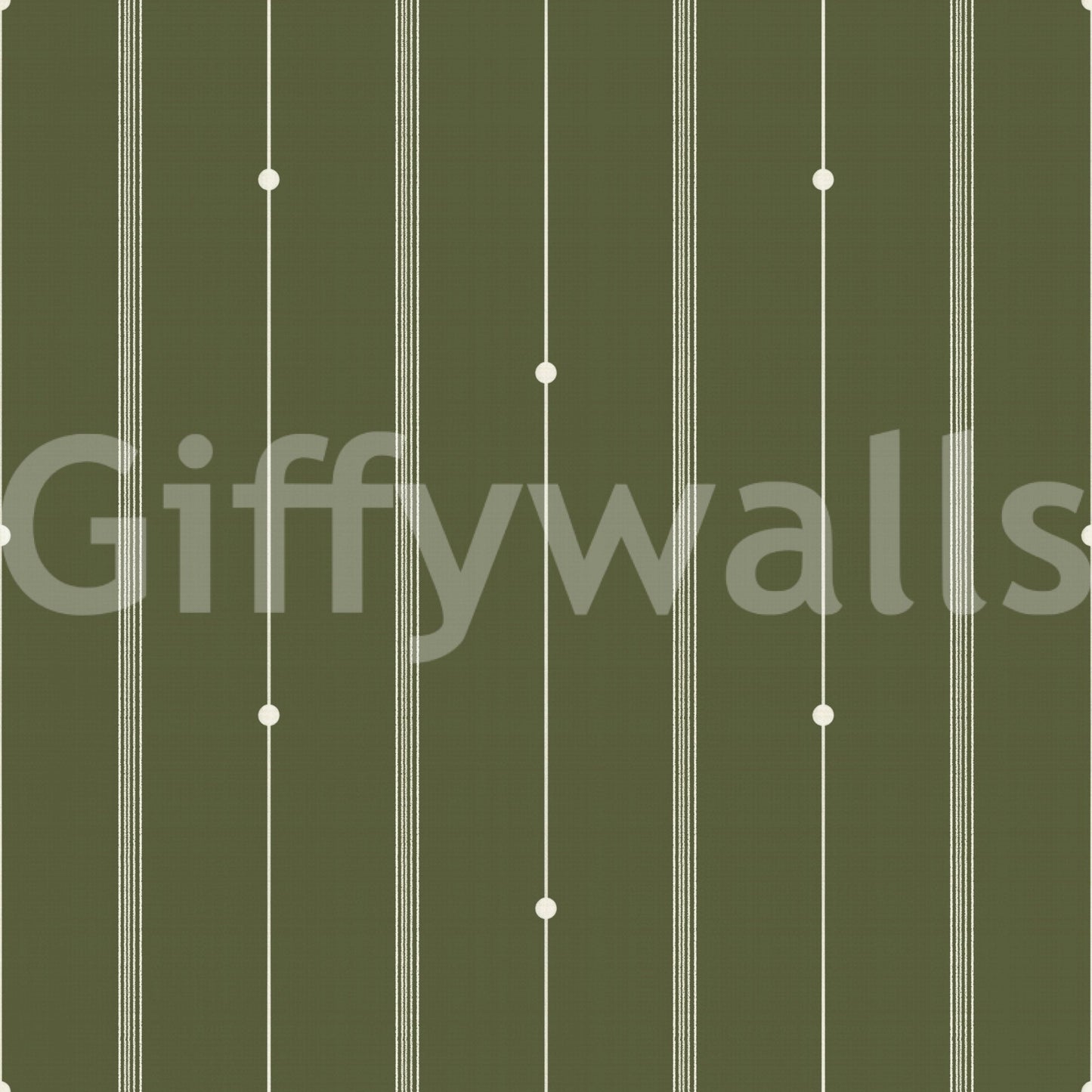 Refined olive drab wallpaper with minimalist stripes