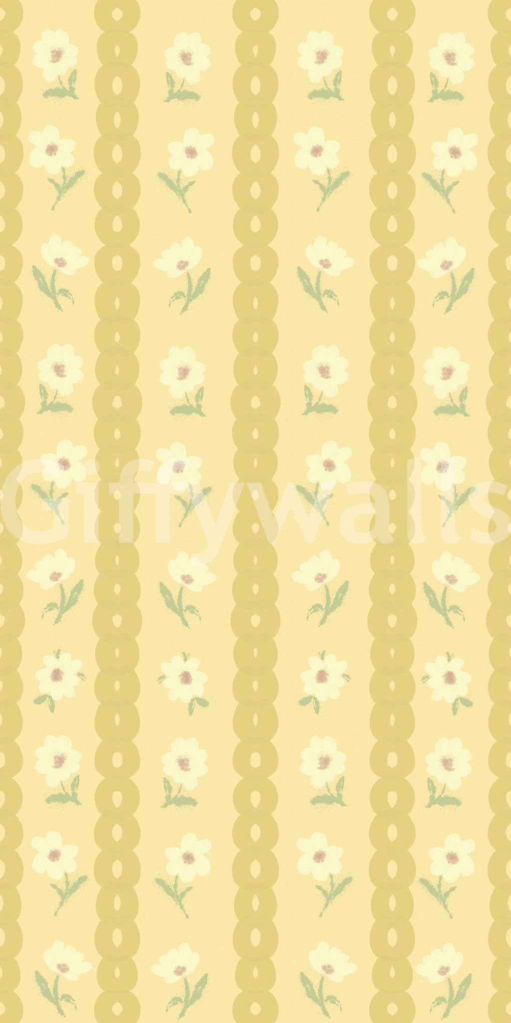 Retro Daisy Chains Wallpaper