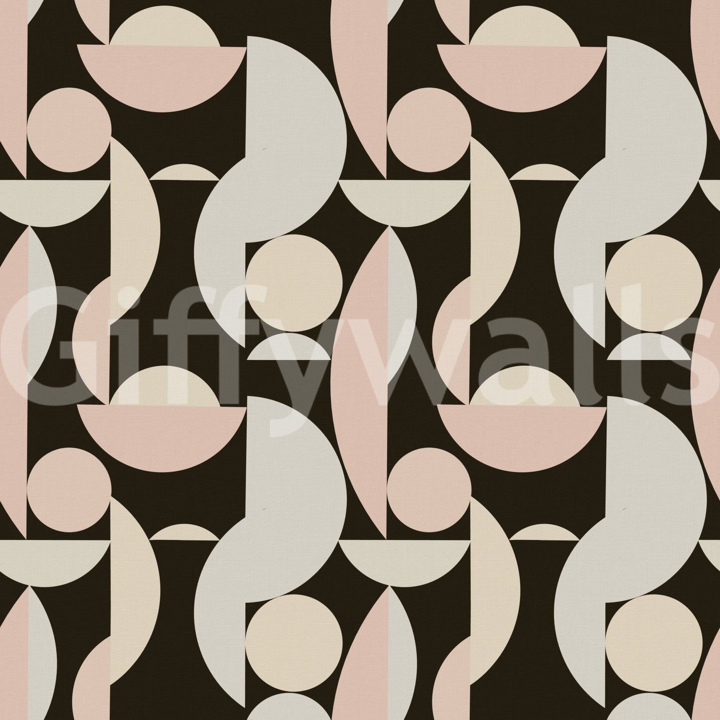Chic geometric wallpaper with dark base